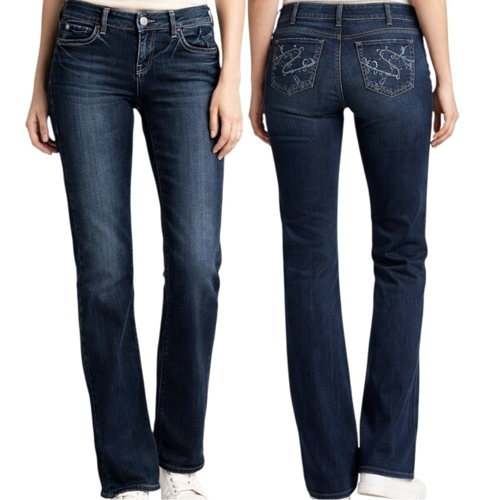 Silver Jeans Lydia Slim Straight Jeans Size 30x33 Mid Rise